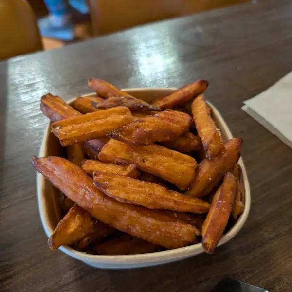Fries at Both Hands Burger Bar in Comfort, Texas