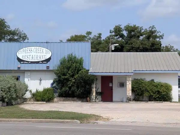 Cypress Creek Inn Restaurant on Hwy 27 in Comfort Texas
