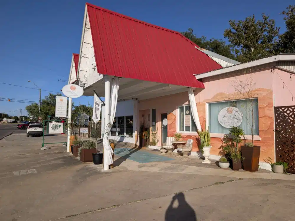 Exterior of Mineral Haus Day Spa in Comfort, Texas